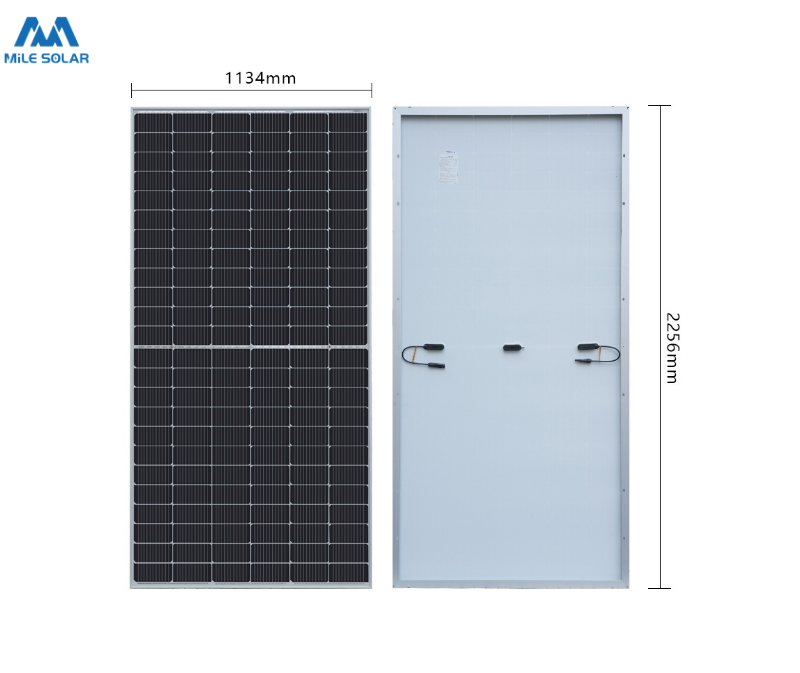 A grade half cell mono PERC solar panel 540W 550W with TUV certificate for on-grid solar power plant